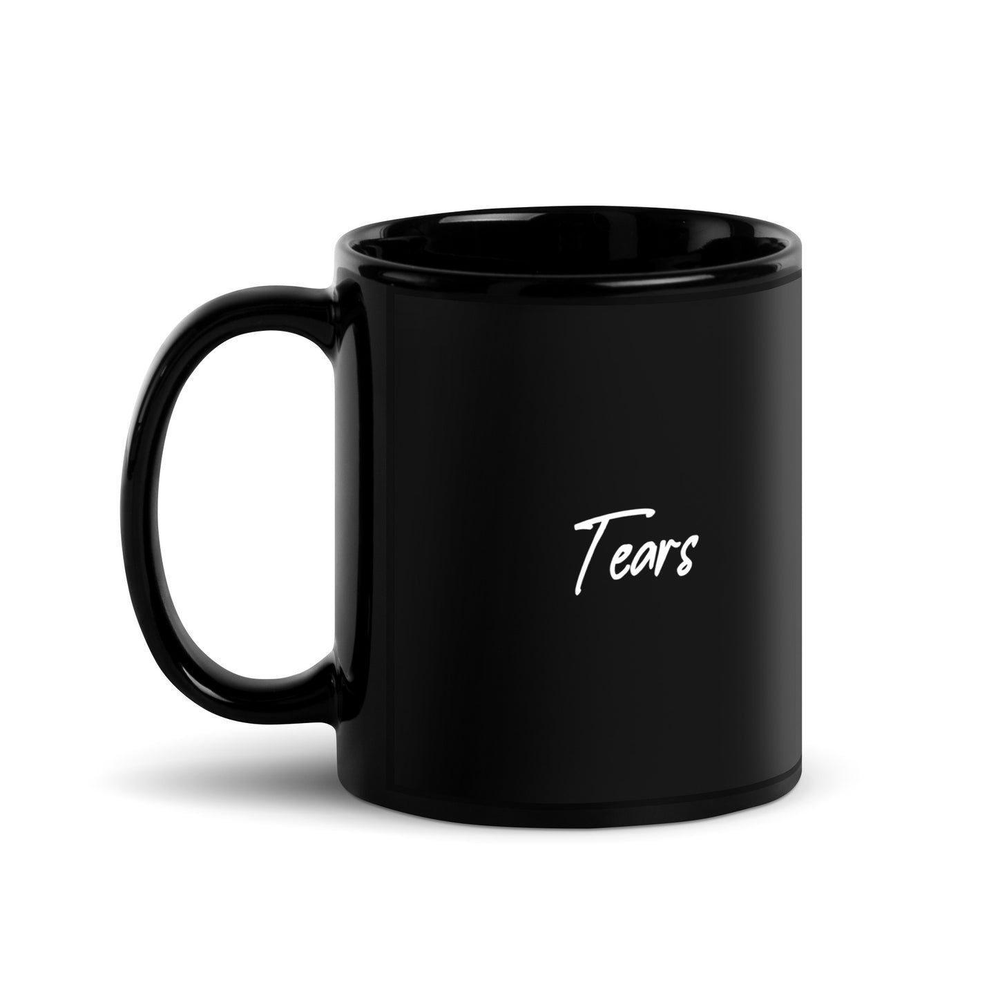 Tears Black Glossy Mug