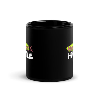 Manifest & Hustle Black Glossy Mug