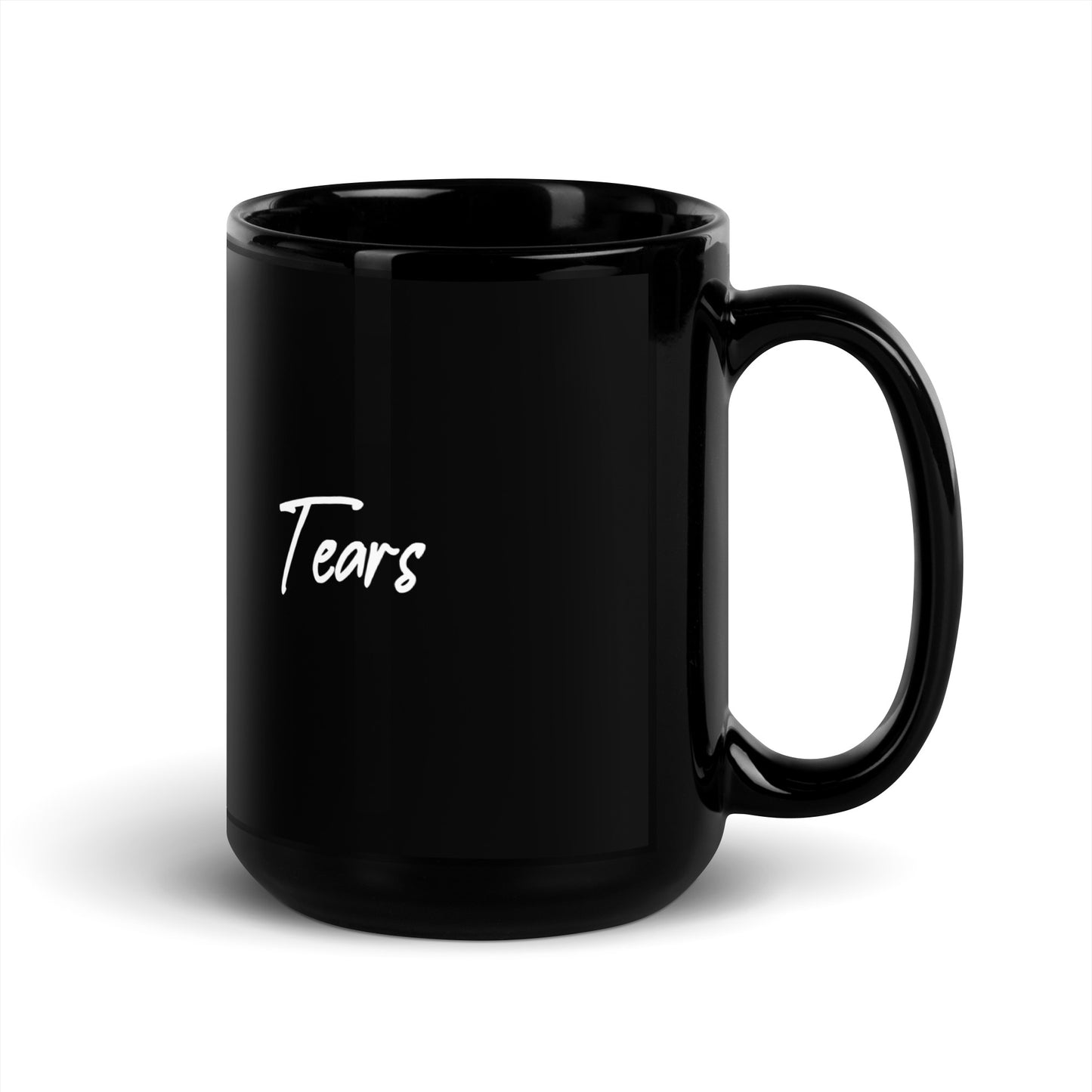 Tears Black Glossy Mug