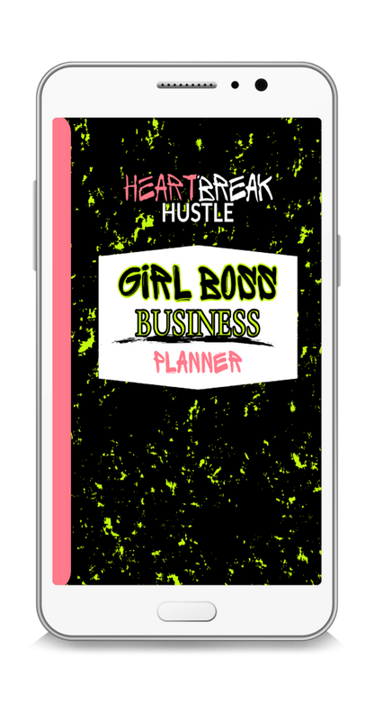 Heartbreak Hustle Girl Boss Business Planner